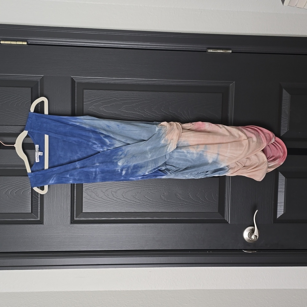 YFB Young Fabulous & Broke Soft Modal Tie Dye Stretch Tulip Dress XS